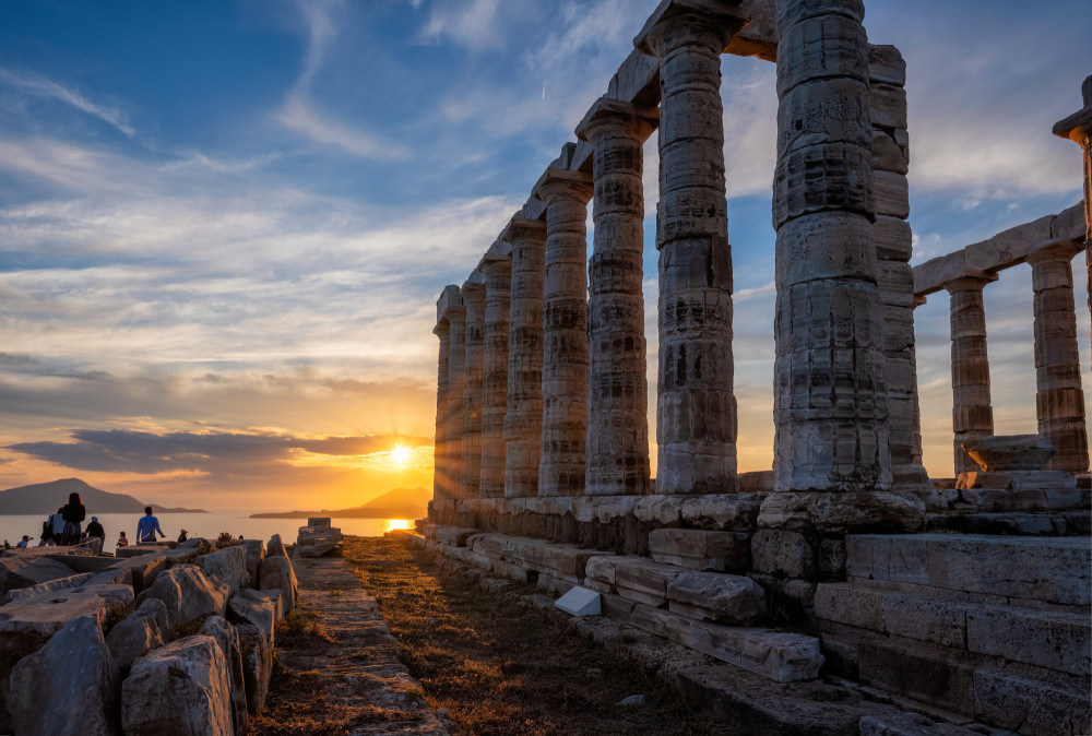 Half day Tour to Temple of Poseidon, Cape Sounio (Athens Riviera) by Sedan