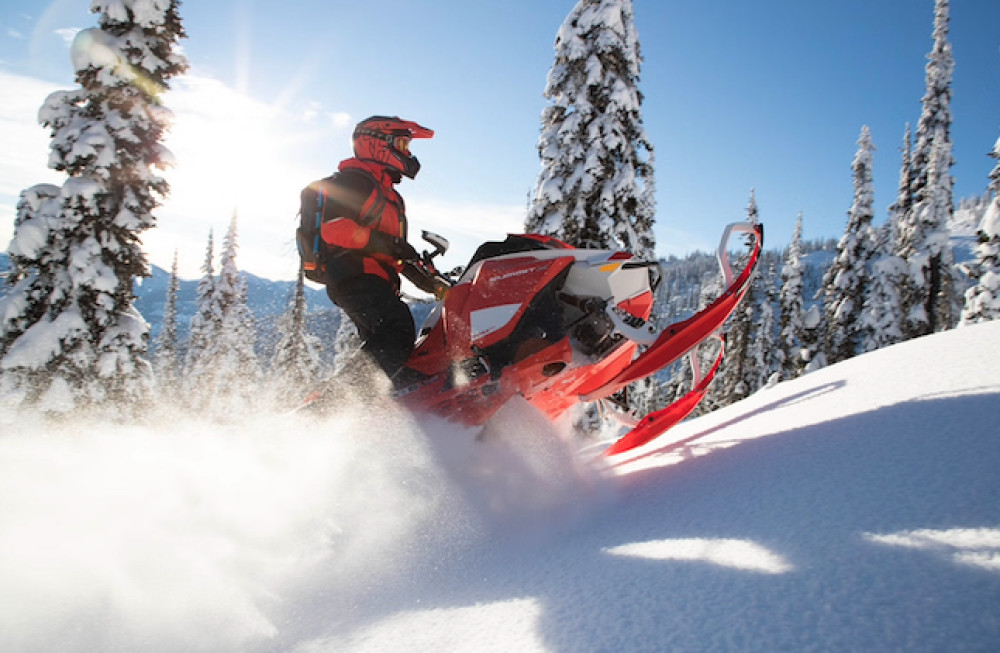 Snowmobiles and Huskies in Lapland