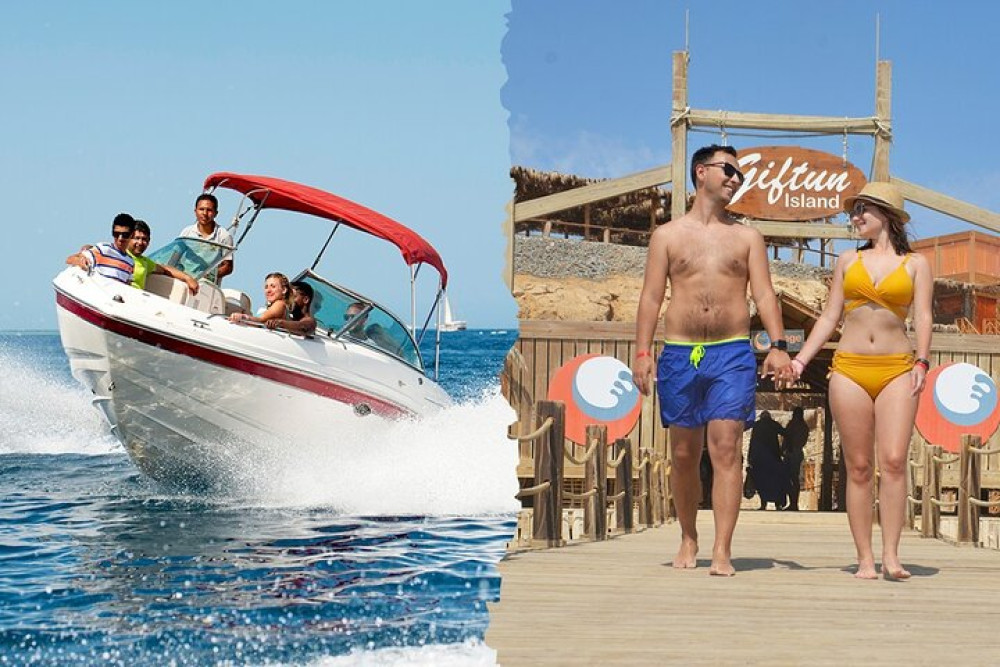 Orange Bay Island By Private Speedboat, snorkeling & Water Sport - Hurghada