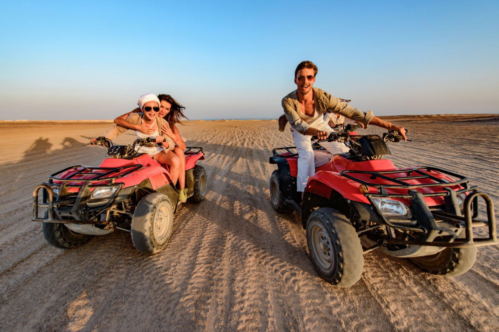 Small Group Sunset Safari Experience by ATV Quad with Transfer