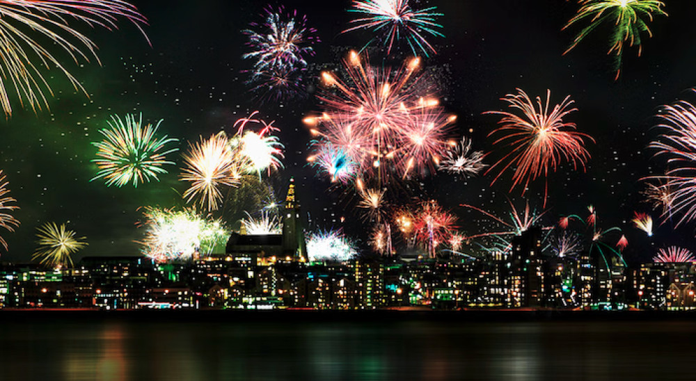 New Years Fireworks By Boat From Reykjavik