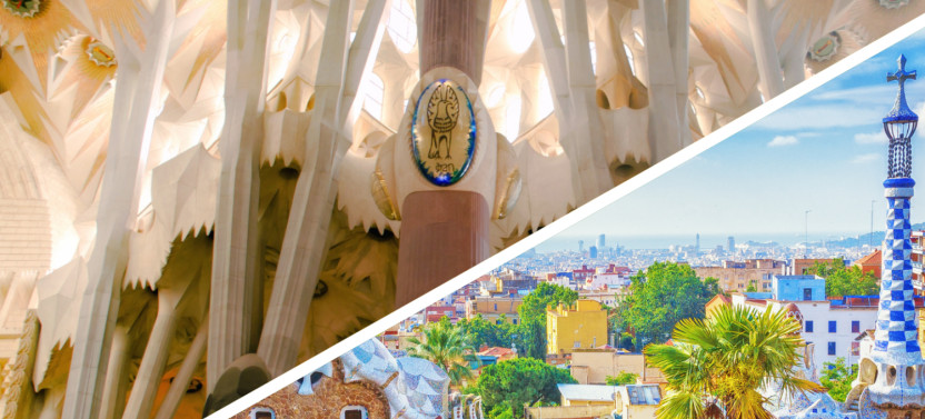 Fast Track: Park Güell & Sagrada Familia Guided Tour with Tower Access