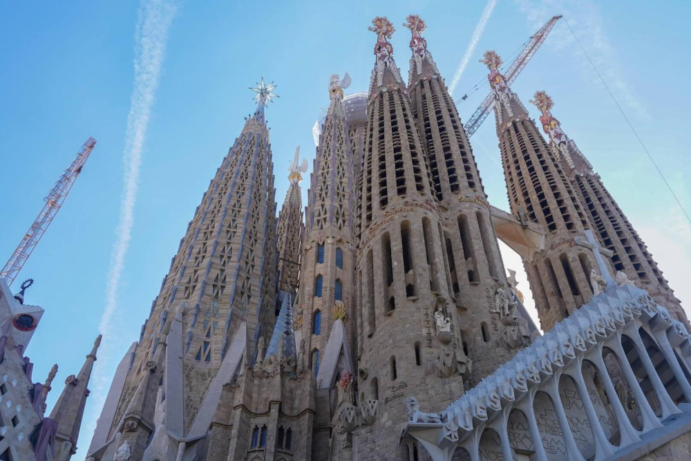 Fast Track: Park Güell & Sagrada Familia Guided Tour with Tower Access
