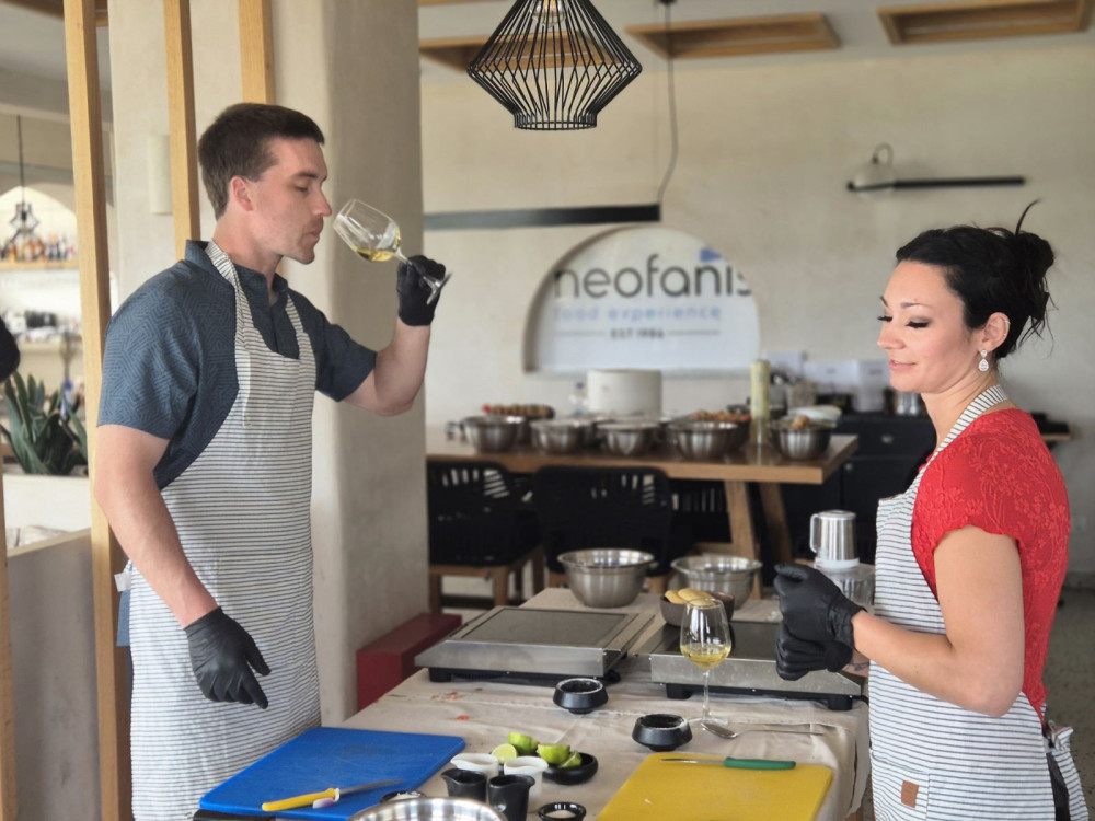 Private 5-Hour Cooking Class and Wine Tasting Tour - Fira (Santorini ...