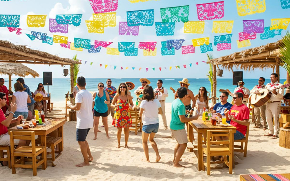 Private Beach Experience: ¡Pura Fiesta! Mexican Party by the Sea
