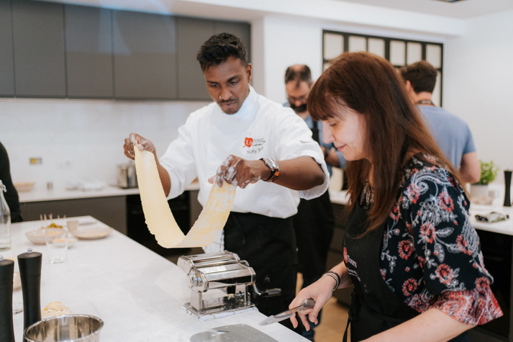 Fettuccine Alfredo & Tiramisu Semi-Private Cooking Class with a MasterChef