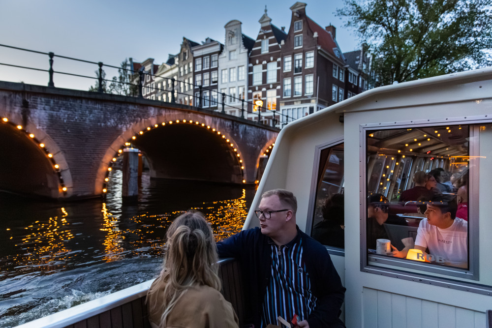 Happy Holidays Evening Cruise including Cheese & Wine Box