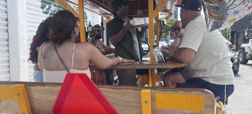 Wynwood Graffitti Bar Crawl: Individual Seats Pedal Pub