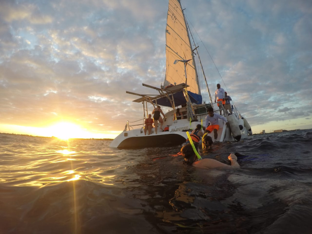 Private Family Catamaran from Isla Mujeres