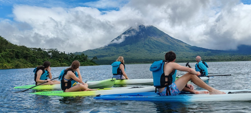 Kayaking at the Arenal Lake