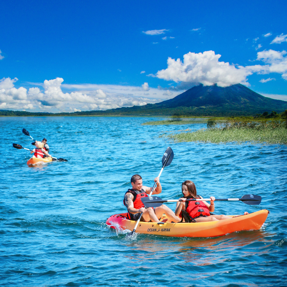 Kayaking at the Arenal Lake
