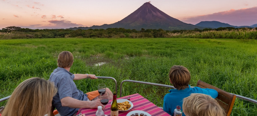 Sunset View on Boat at Arenal Lake with Wine & Cheese