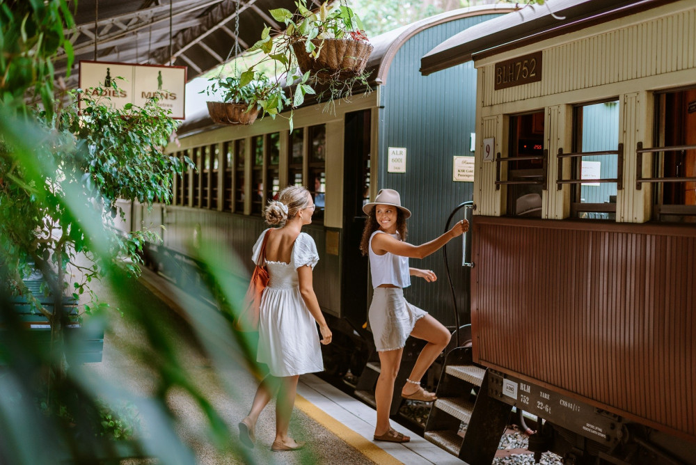 Waterfall, Wetlands and Scenic Rail Guided Day Tour from Cairns