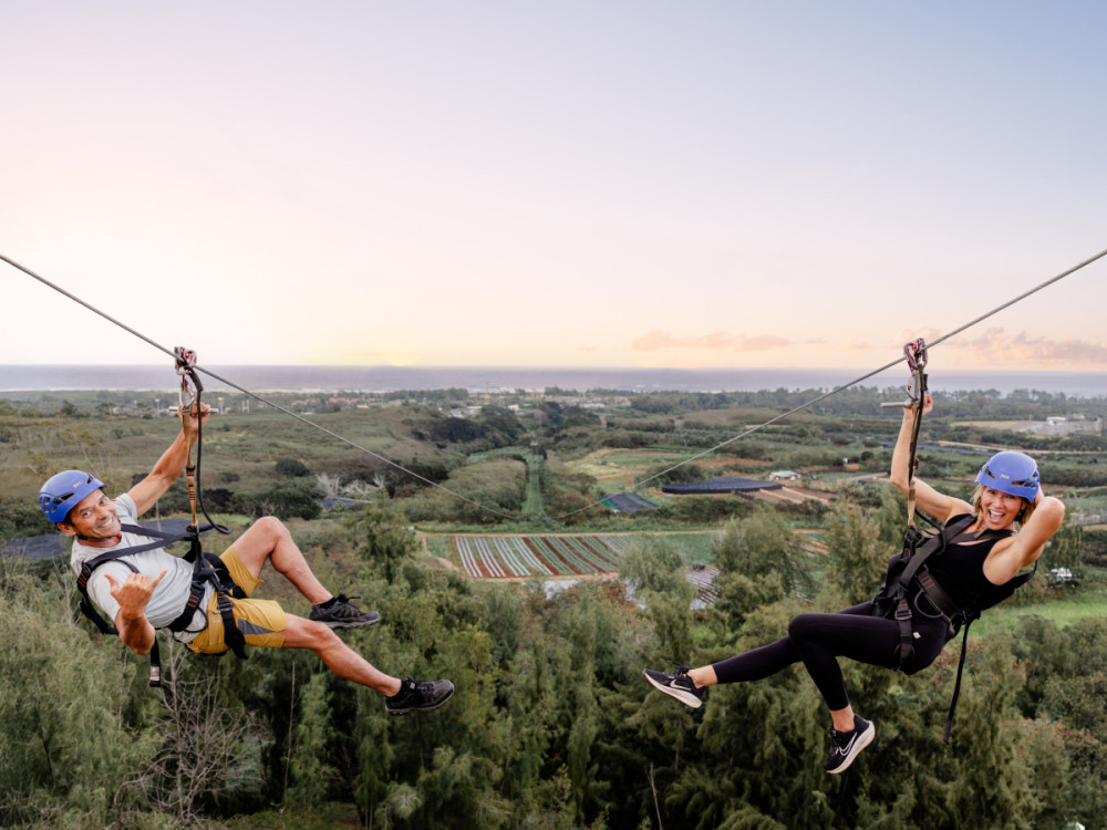 Keana Farms Zipline Tour: 8-Line Zipline Adventure on Oahu's North Shore