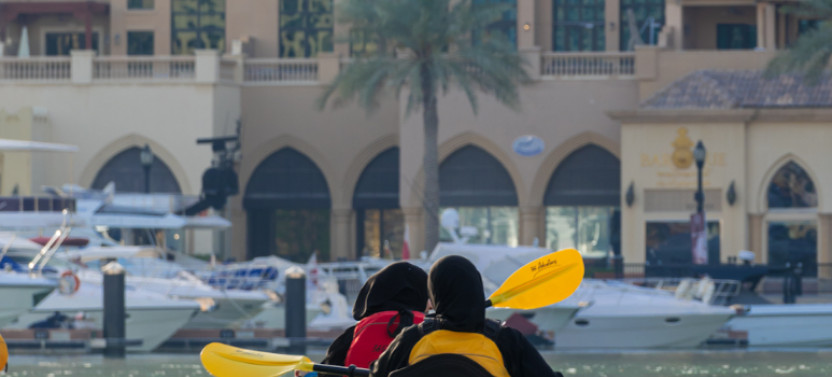 The Pearl Kayaking Experience - Paddling through Porto Arabia