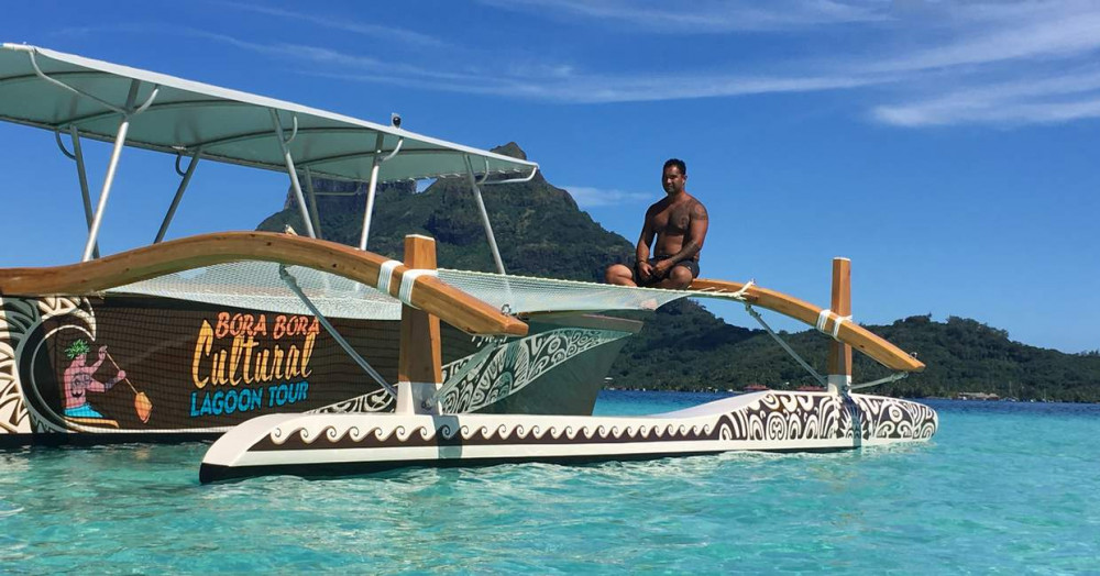 Half Day Private Bora Bora Cultural Lagoon Canoe Tour