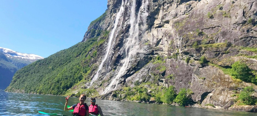 Double Kayak Rental from Geiranger