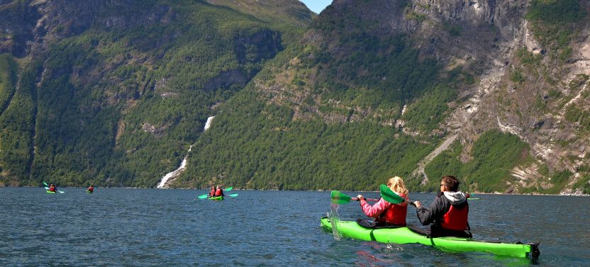 Double Kayak Rental from Geiranger