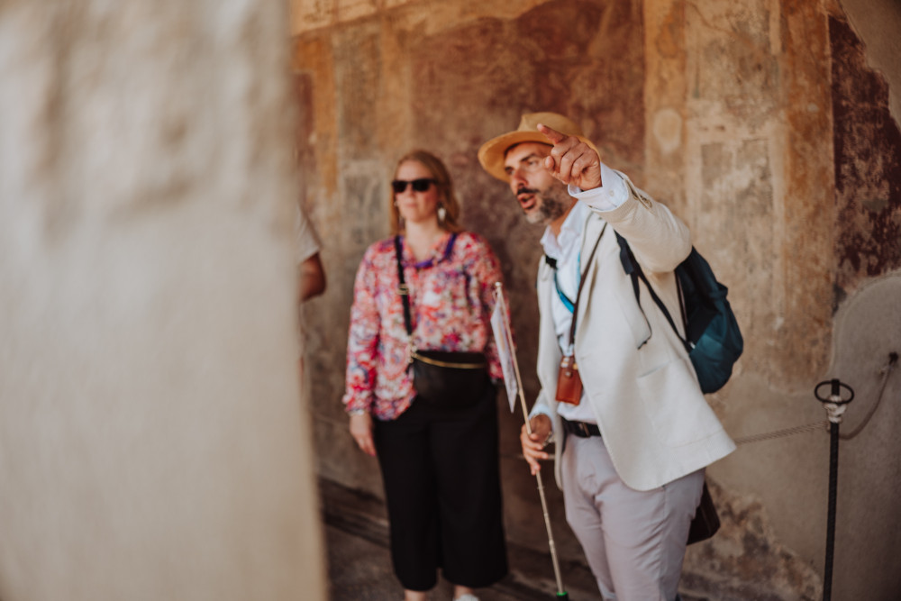 Transfer from Sorrento to Naples with Tour in Pompeii