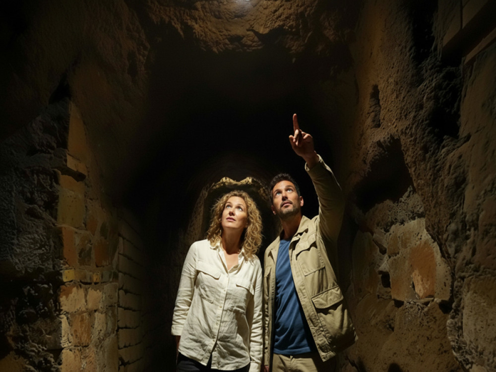 Catacombs of Domitilla and Private Trastevere Food Tour from Civitavecchia