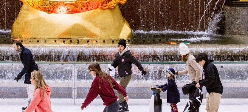 The Rink at Rockefeller Center: General Admission with Skate Rental