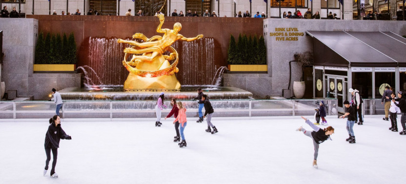 The Rink at Rockefeller Center: General Admission with Skate Rental