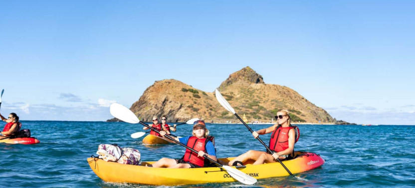 Guided Mokulua Islands Kayak Tour and E-Bike Adventure