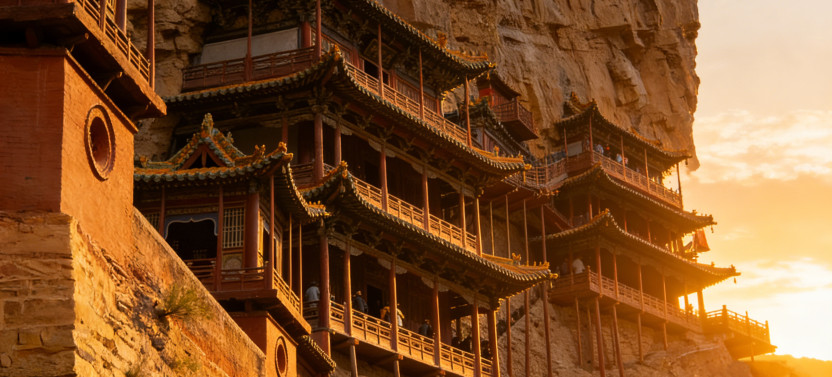 Beijing Private Day Trip to Hanging Temple and Yungang Grottoes