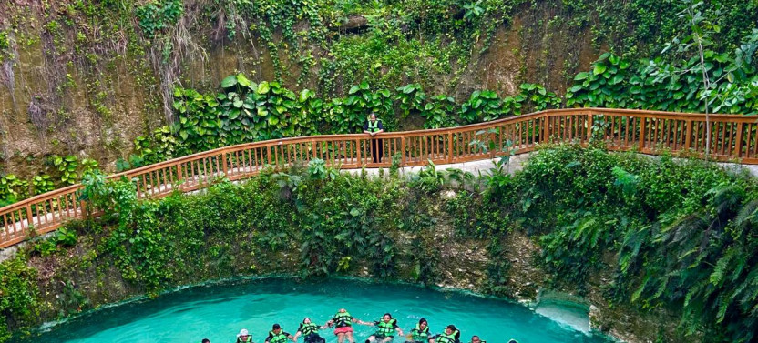 SACRED RIVER, Cenotes, Jungle River and Waterfall Pool + Dominican Lunch