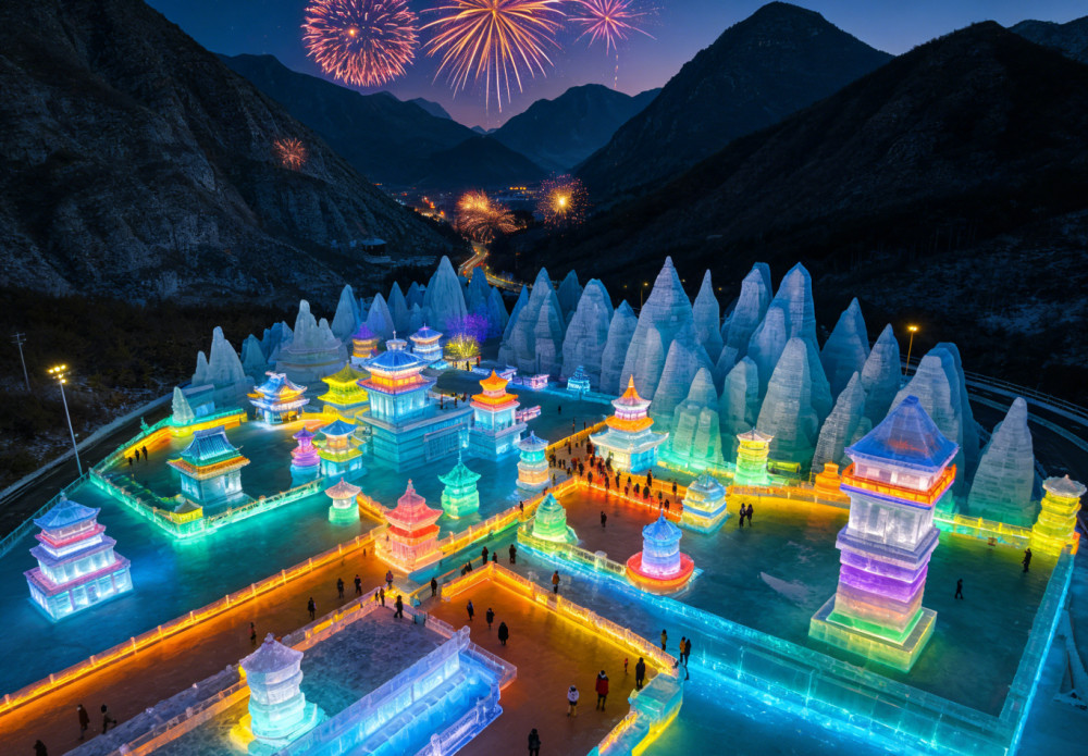 Beijing Afternoon tour to Ming Tombs & Longqing Gorge Ice Lantern Festival