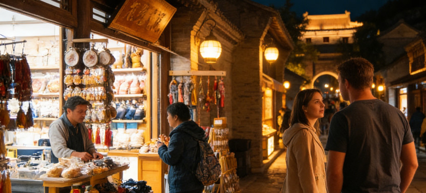 Private Night Tour to Gubei Water Town & Simatai Great Wall with Cable Car