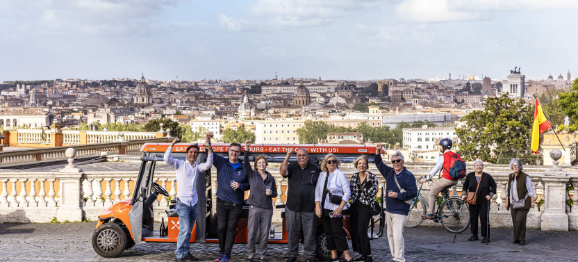 Private VIP Golf Cart Food Tour In Rome,country Italy