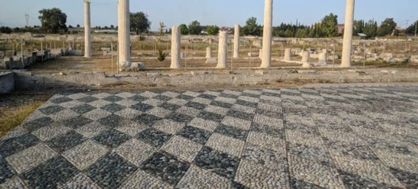 In the Footsteps of Alexander: Ancient Pella from Thessaloniki Port,country Greece