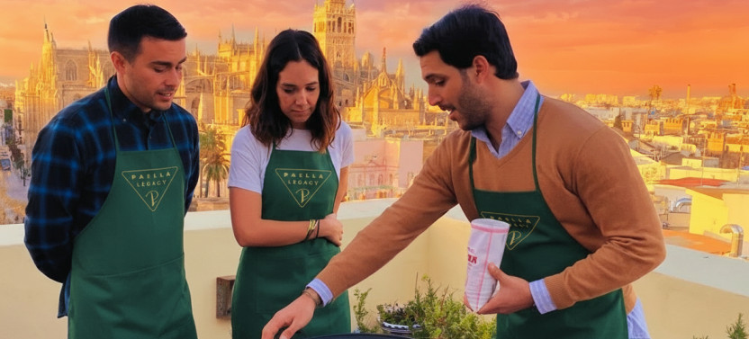 Rooftop Paella Cooking Class with Panoramic Highlight tour