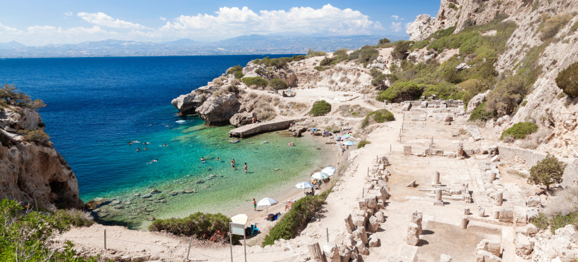 Private Tour Ancient Corinth, Sanctuary of Hera & Blue Lagoon