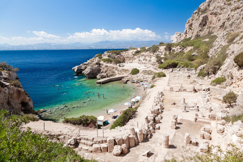 Private Tour Ancient Corinth, Sanctuary of Hera & Blue Lagoon
