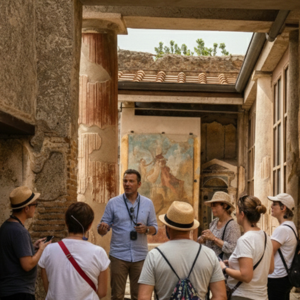 Pompei & Mount Vesuvius Day Tour with Superior Wine Tasting
