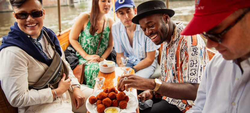 Small Group Eating Amsterdam Food & Canals Tour
