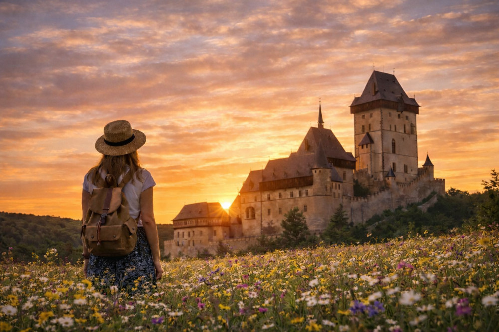 Karlštejn Castle & Koněprusy Caves — Premium Small-Group Tour from Prague