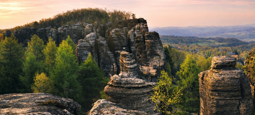 Bohemian & Saxon Switzerland — Bastei & Pravčická Gate Hike from Prague