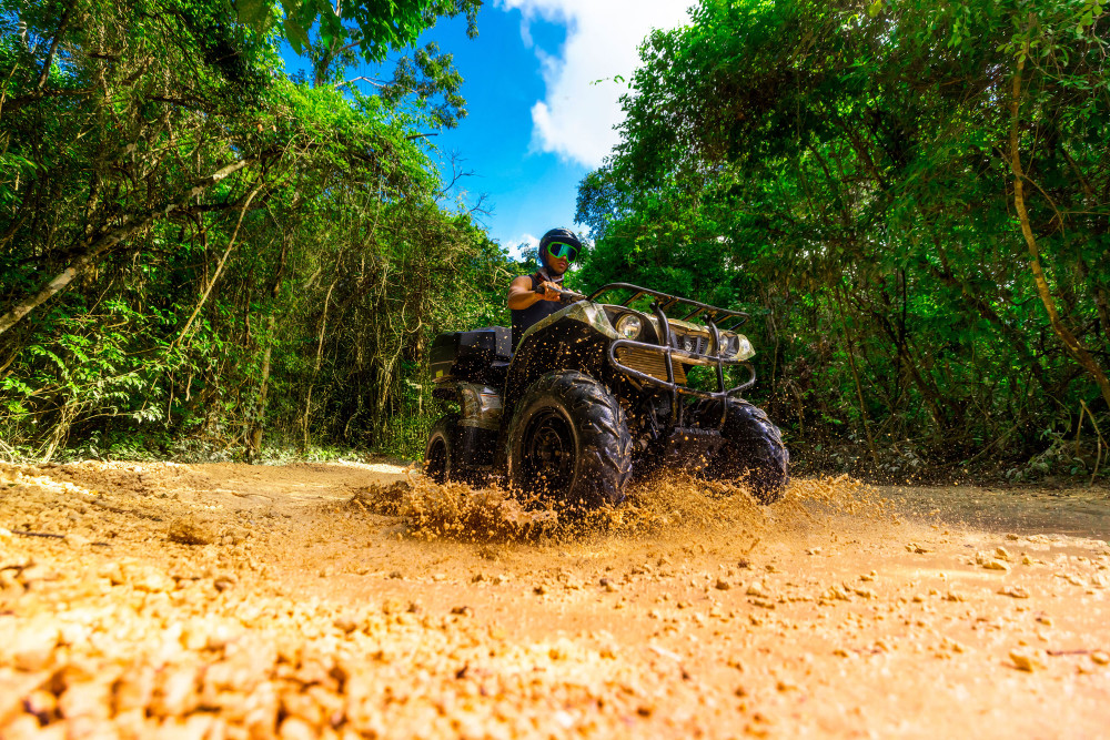Extreme Adventuring Park with Shared ATV, Ziplines, Cenote, Tequila Tasting