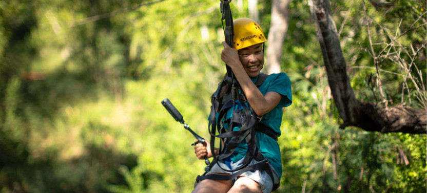 Coral Crater Adventure Park: Zip & Dip - 3 Ziplines + Wet'n'Wild Admission