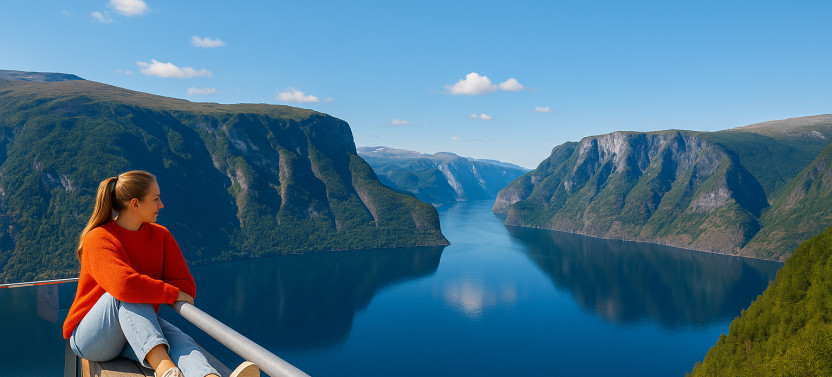 UNESCO Fjord Cruise, Flåm & Stegastein viewpoint – Lunch incl.