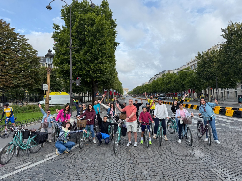 Tour de France Final Stage Morning Bike Ride in Paris