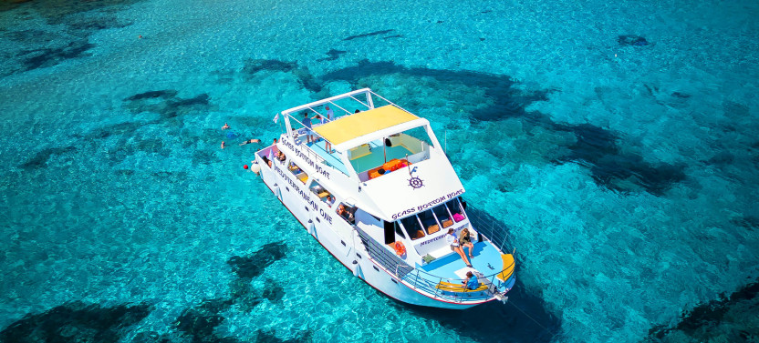Blue Lagoon Boat Adventure with Bus Transfer from Paphos