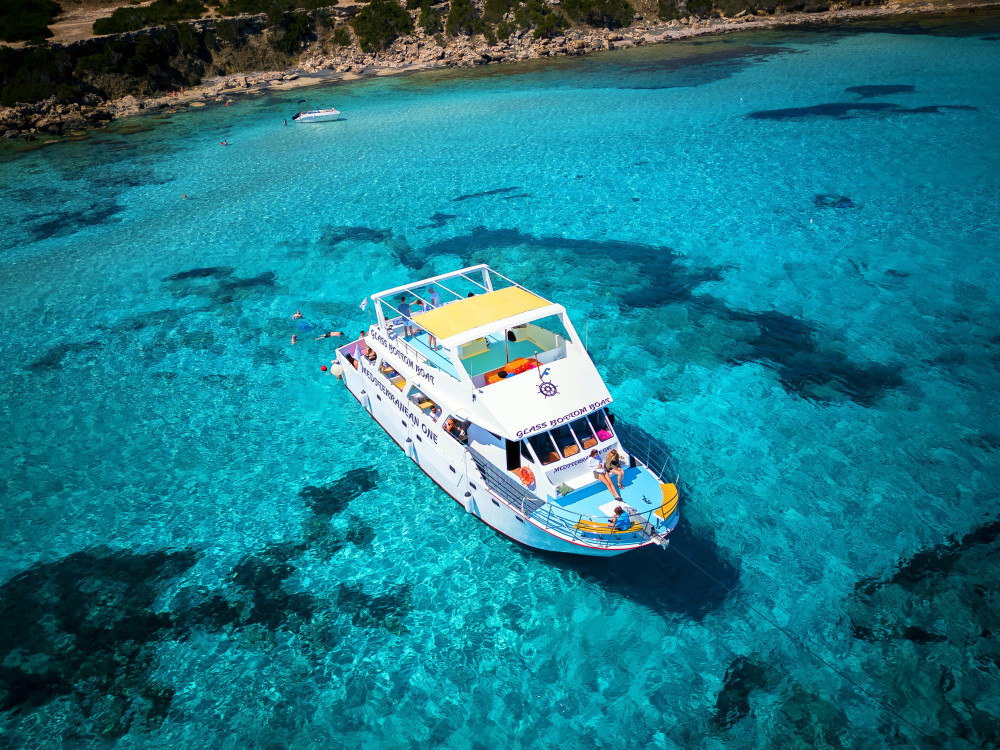 Blue Lagoon Boat Adventure with Bus Transfer from Paphos