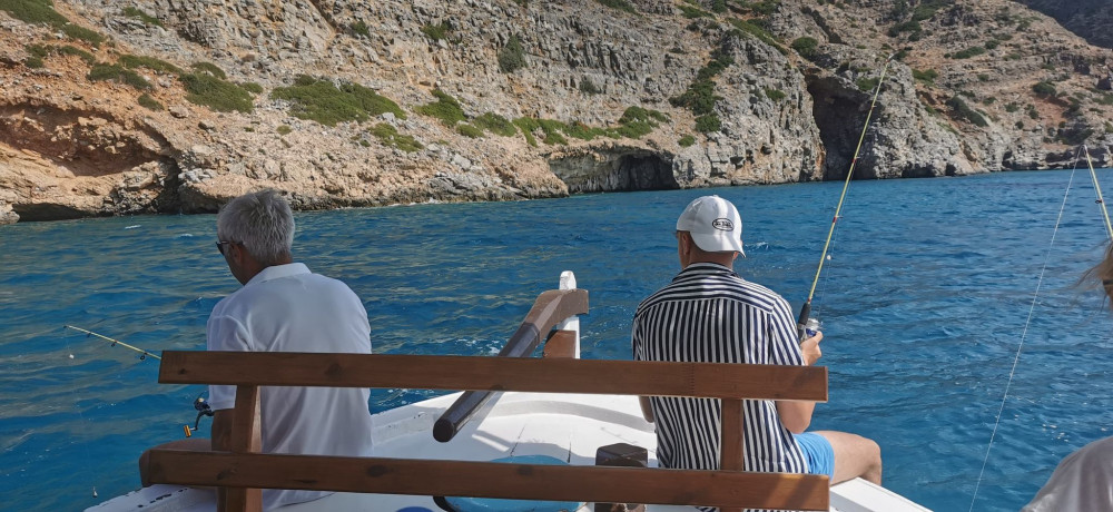 From Elounda: Authentic Fishing Boat Trip in Mirabello Bay