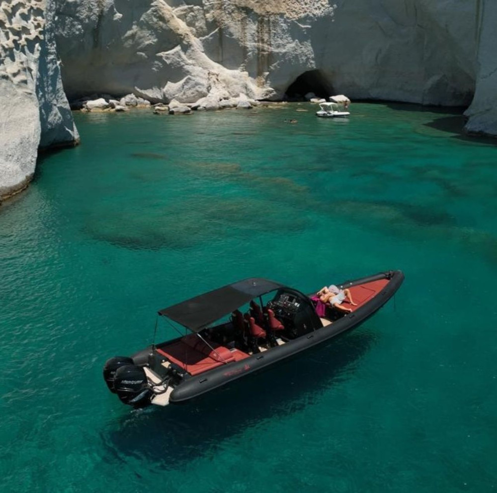 VIP 36 Feet Speed Boat Tour To Kleftiko And / Or Polyegos | Full Day Cruise