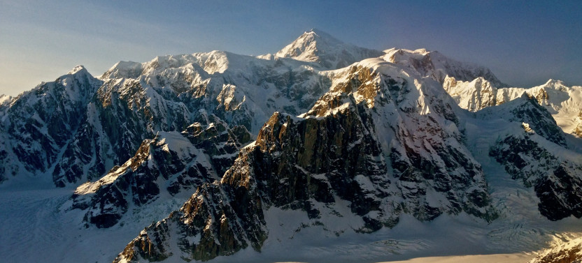 Alaska Flightseeing Route: Denali - Peak and Denali National Park