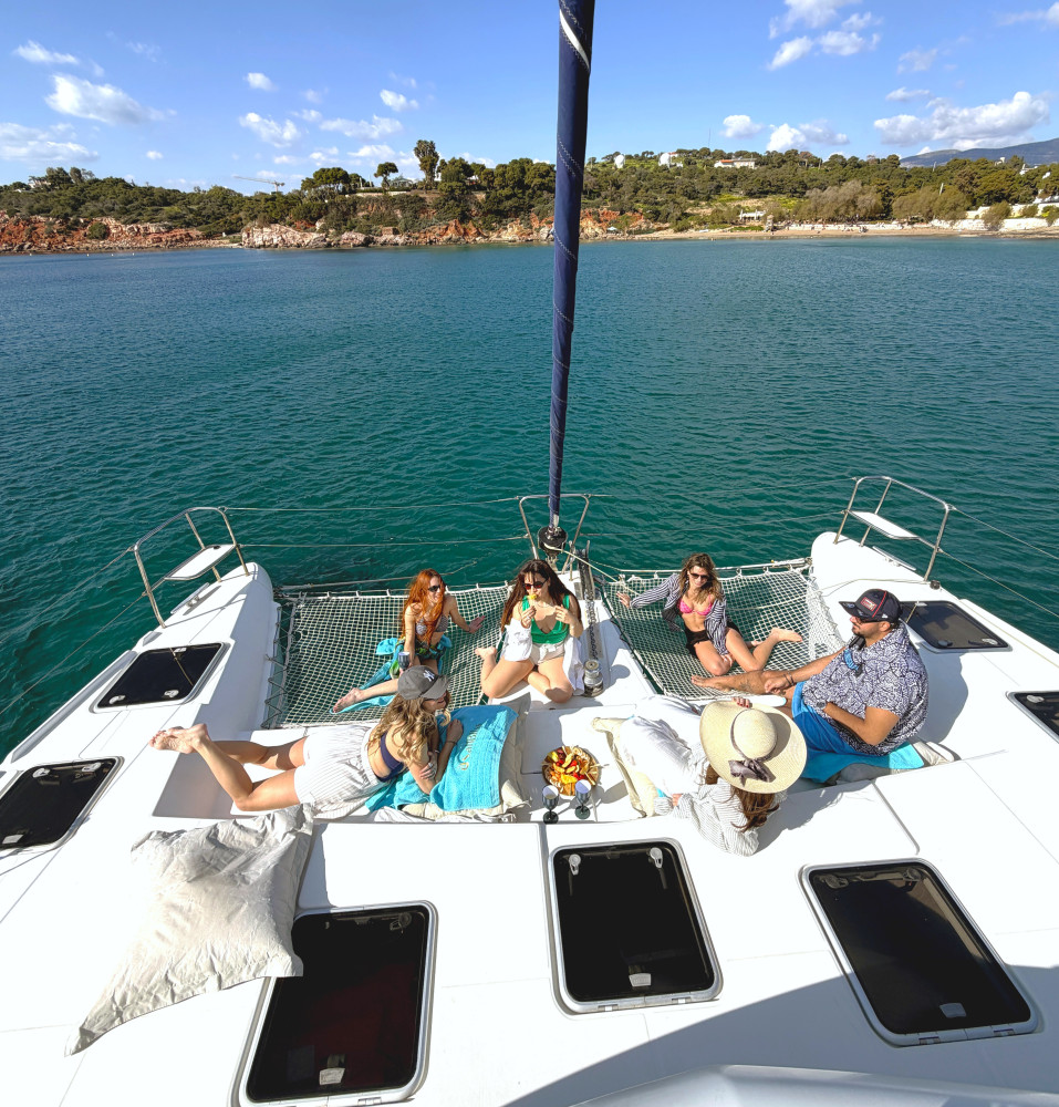 Luxury Catamaran Full Day Private & Greek Gastronomy in Athens (11 hours)